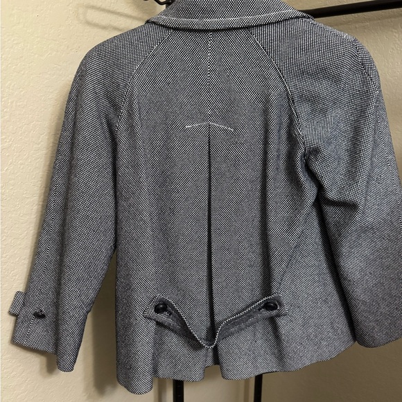 Talbots Women's Black and White Houndstooth Blazer - Picture 4 of 5